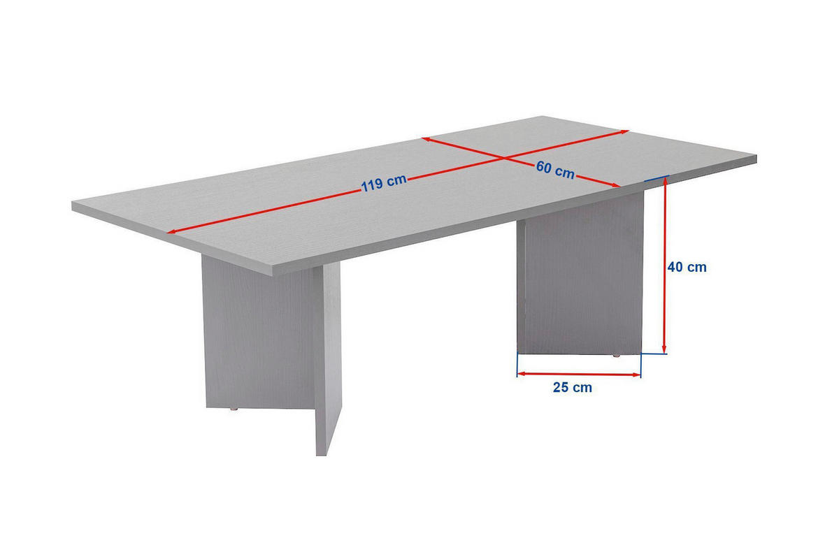 COUCHTISCH Holzwerkstoff    - Pinienfarben, Design, Holzwerkstoff (119/40/60cm) - MID.YOU