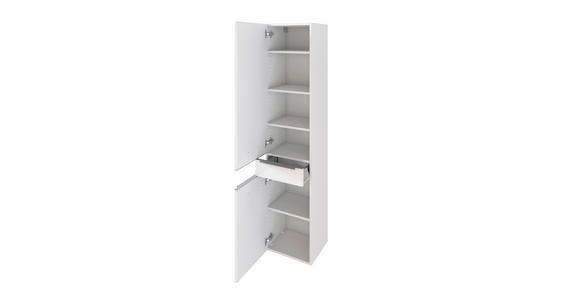HOCHSCHRANK 40/180/35 cm - Edelstahlfarben/Silberfarben, KONVENTIONELL, Holzwerkstoff/Kunststoff (40/180/35cm) - Xora