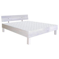 BETT 180/200 cm  in Weiss   - Weiss, Natur, Holz (180/200cm) - Carryhome