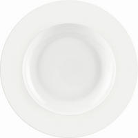 DUBOKI TANJIR  22,5 cm        SUNSET  - bela, Konvencionalno, keramika (22,5cm) - Novel