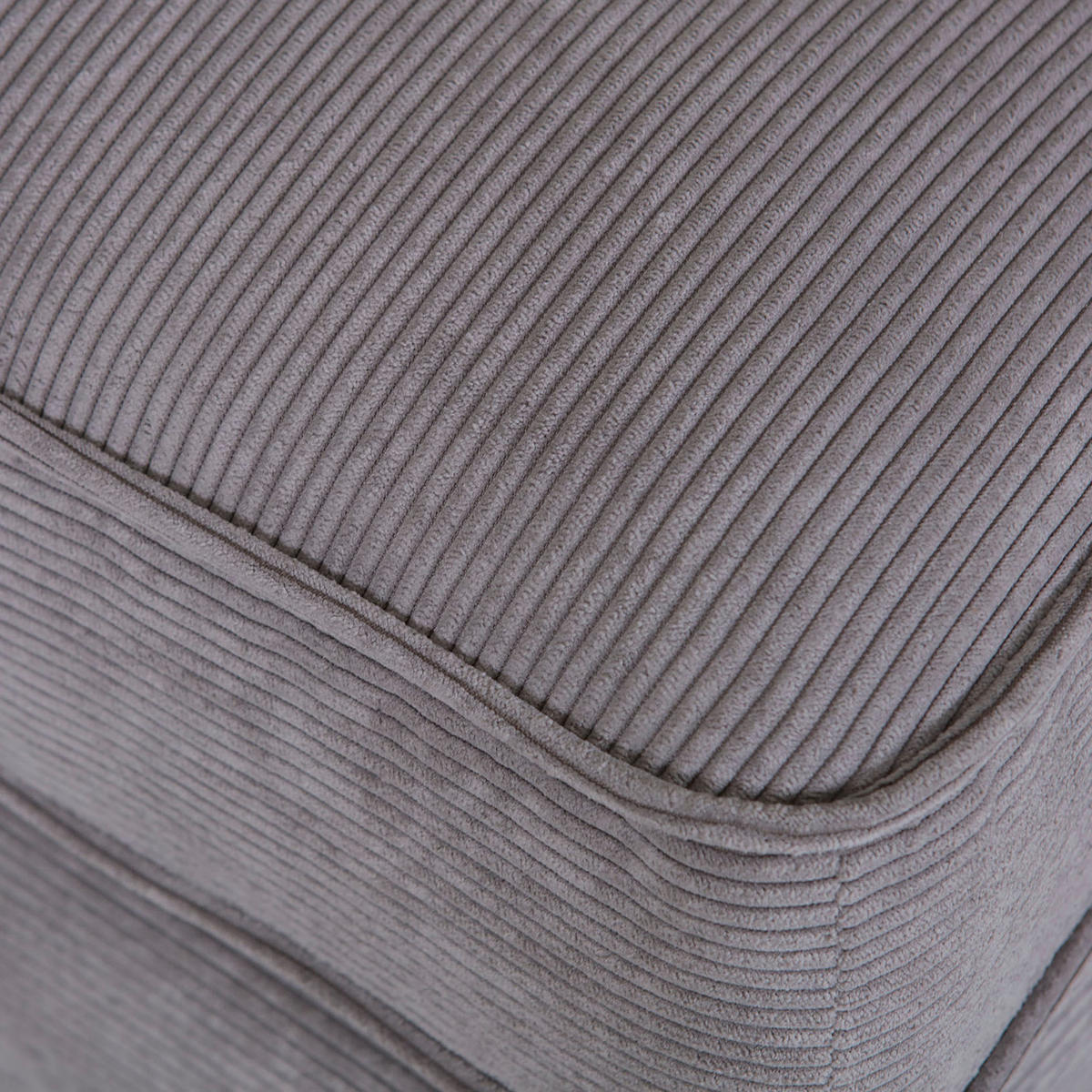 HOCKER in Textil Grau  - Buchefarben/Grau, Design, Holz/Textil (93/47/65cm) - MID.YOU