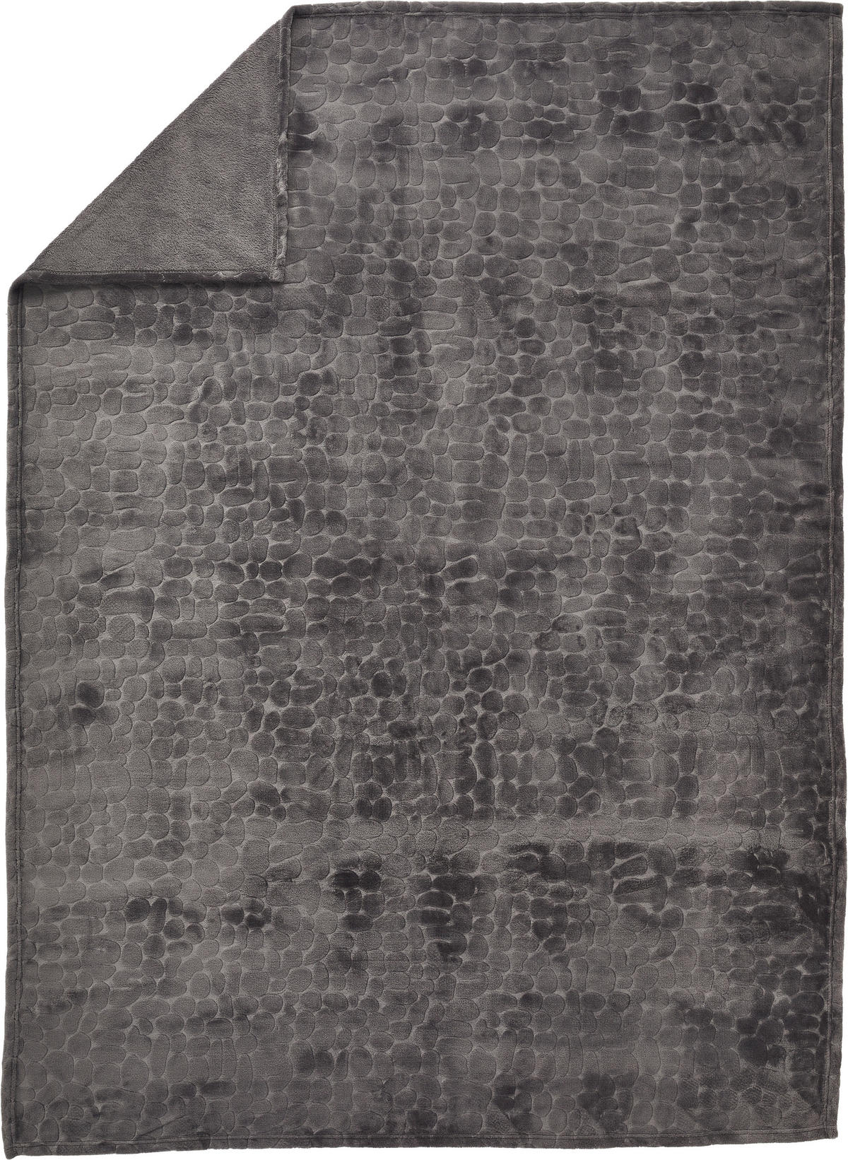 FLEECEDECKE 140/190 cm  - Anthrazit, Textil (140/190cm) - Novel