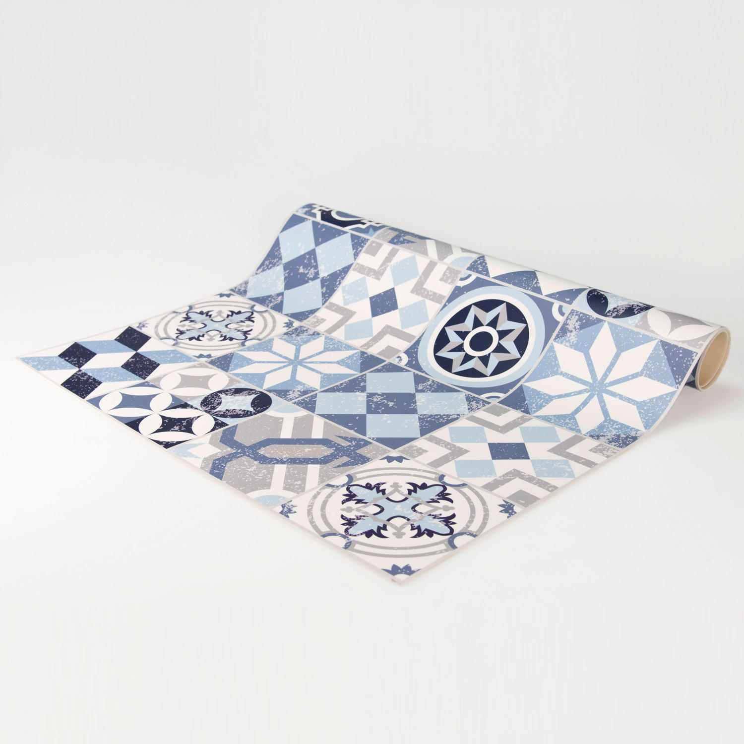 OUTDOORTEPPICH 118/180 cm Mosaik Blau  - Blau, Basics, Kunststoff (118/180cm)