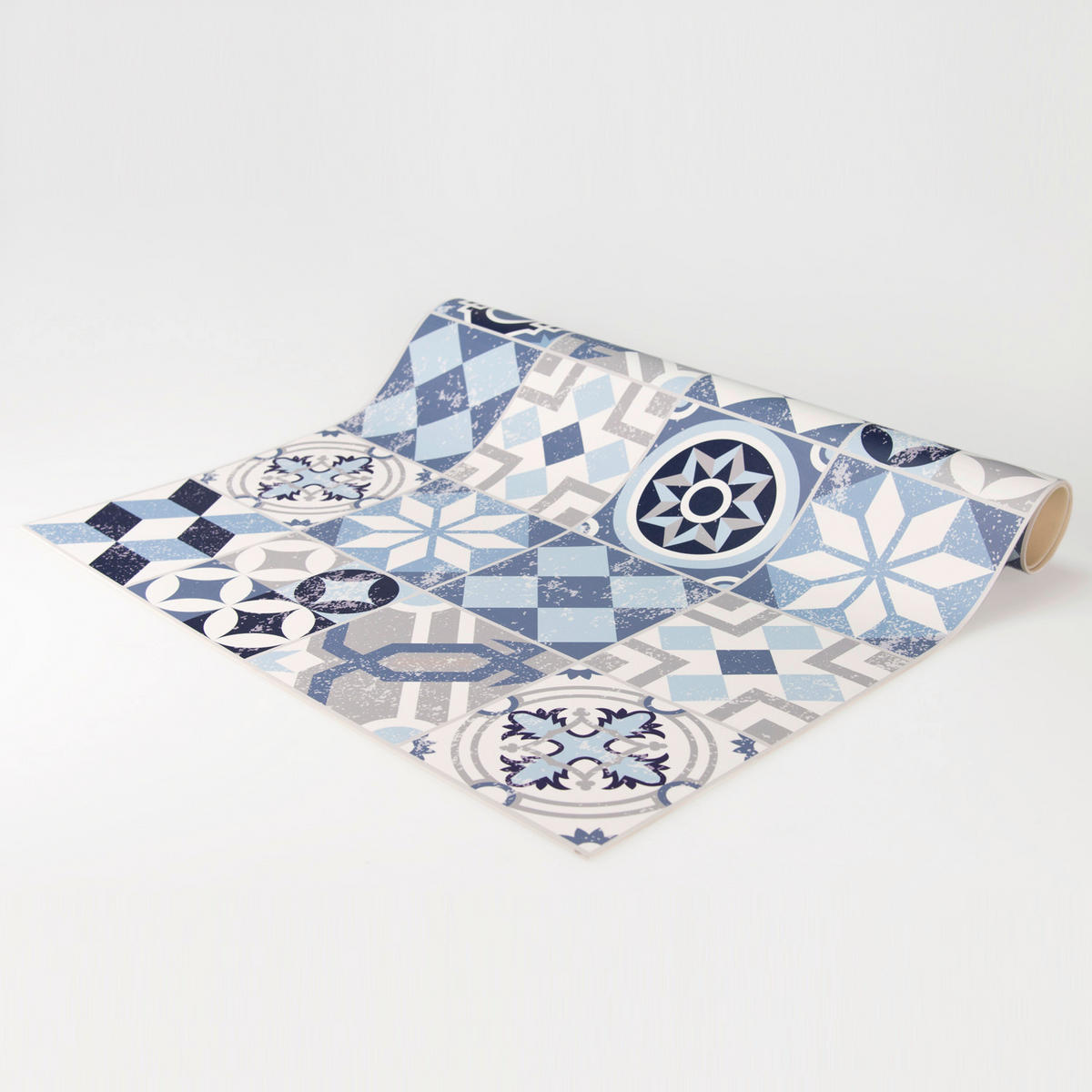 OUTDOORTEPPICH 170/240 cm Mosaik Blau  - Blau, Trend, Kunststoff (170/240cm)