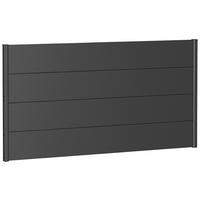 SICHTSCHUTZ - Dunkelgrau, Basics, Metall (180/91/4,4cm) - Biohort