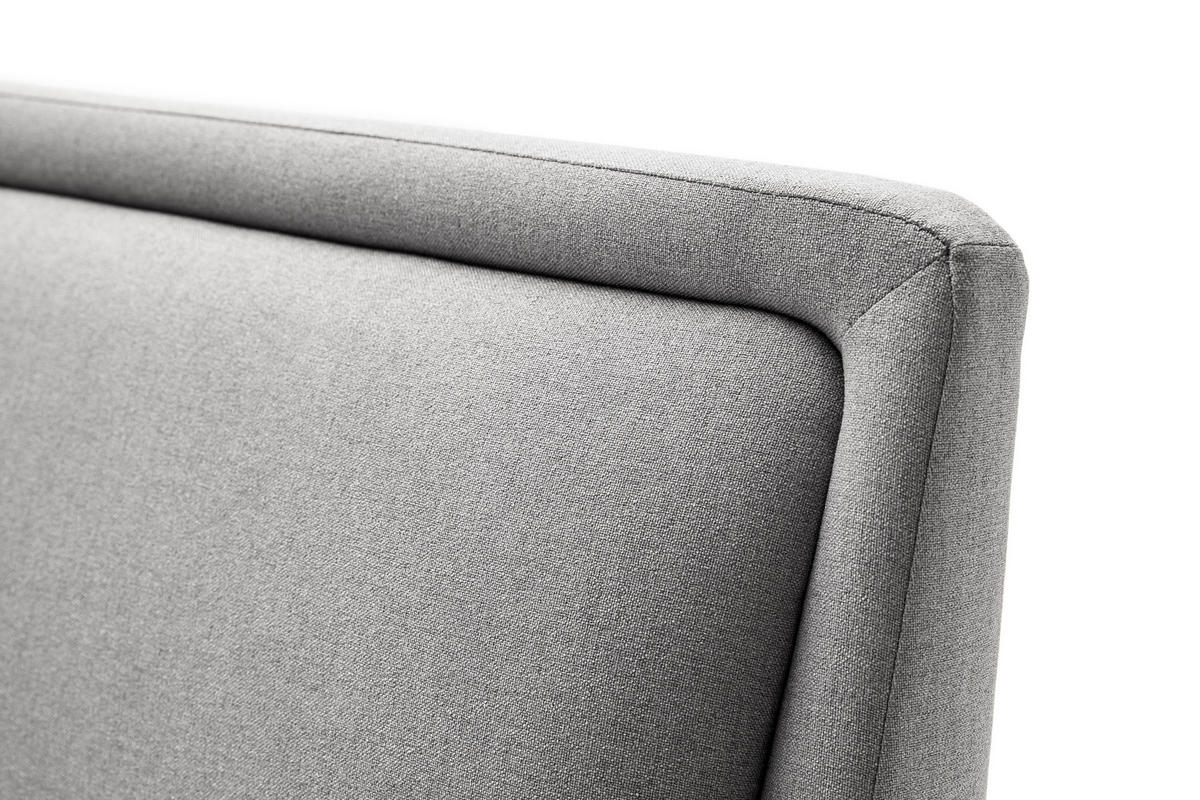POLSTERBETT 140/200 cm  in Hellgrau  - Hellgrau/Schwarz, KONVENTIONELL, Holz/Textil (140/200cm) - Livetastic