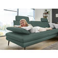 ECKSOFA in Echtleder Opal  310/180 cm  - Opal/Schwarz, Design, Leder/Metall (310/180cm) - Dieter Knoll