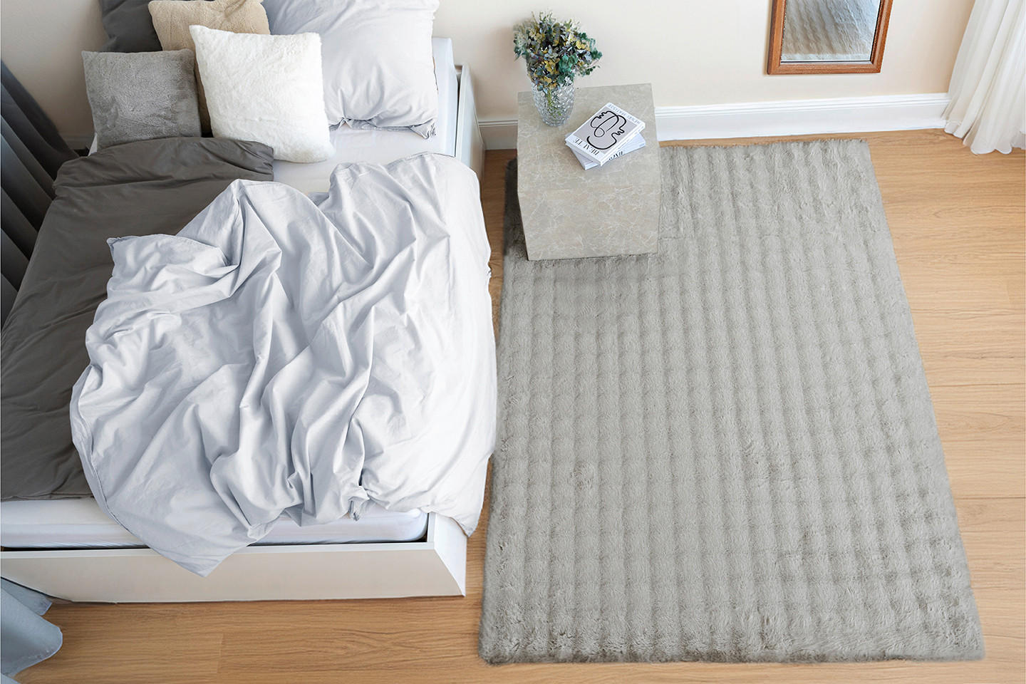 HOCHFLORTEPPICH 80/150 cm Hailey Grau  - Grau, Basics, Textil (80/150cm) - Novel