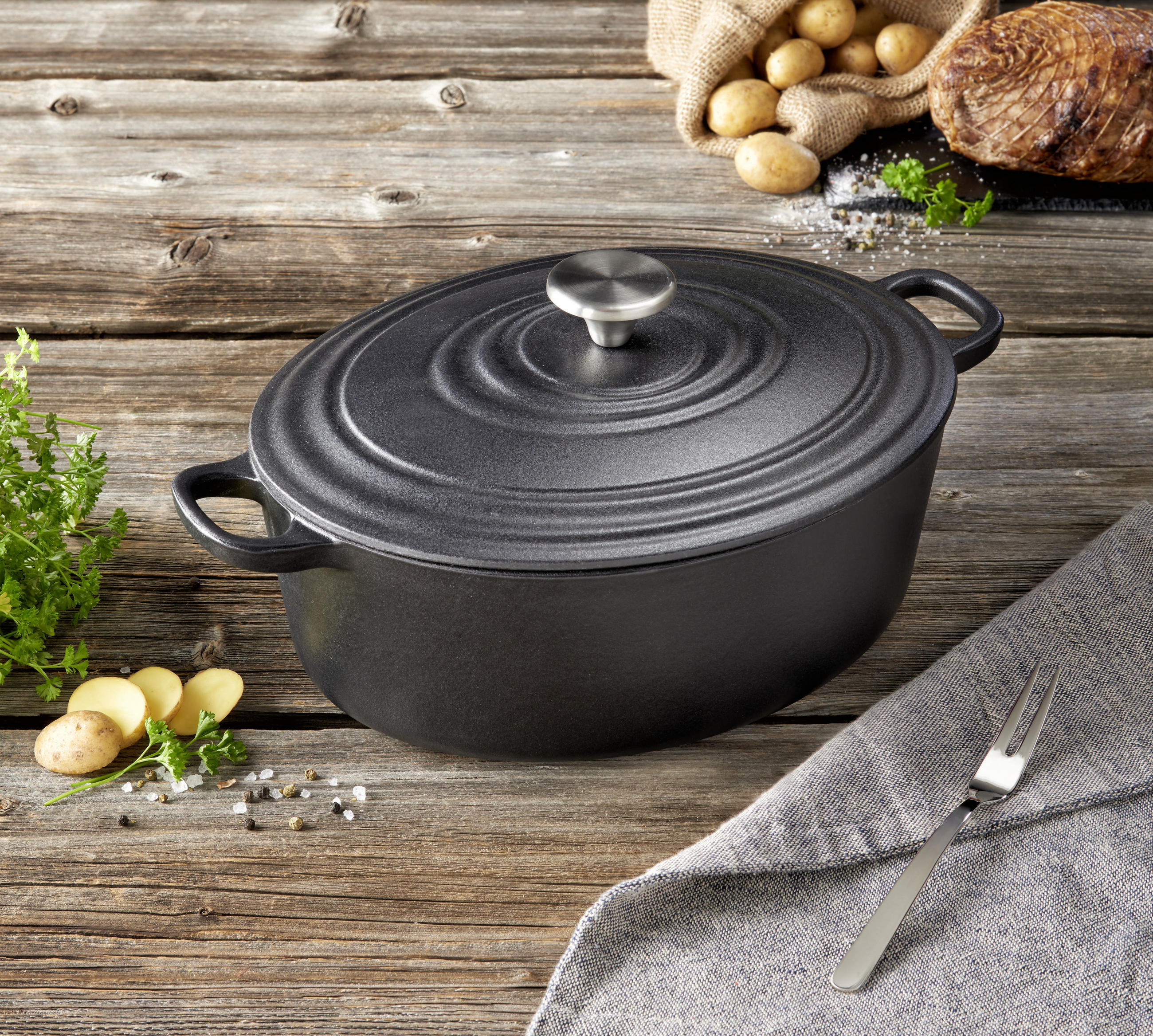 PEKAČ   4 l  - crna, Konvencionalno, metal (28cm) - Homeware Profession.
