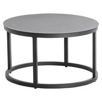 LOUNGETISCH 60/60/36 cm Metall Anthrazit rund  - Anthrazit, Basics, Metall (60/60/36cm)