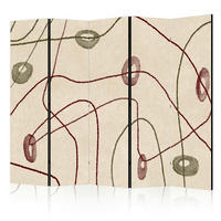 PARAVENT - Beige/Braun, Basics, Textil (225/172/3cm) - artgeist