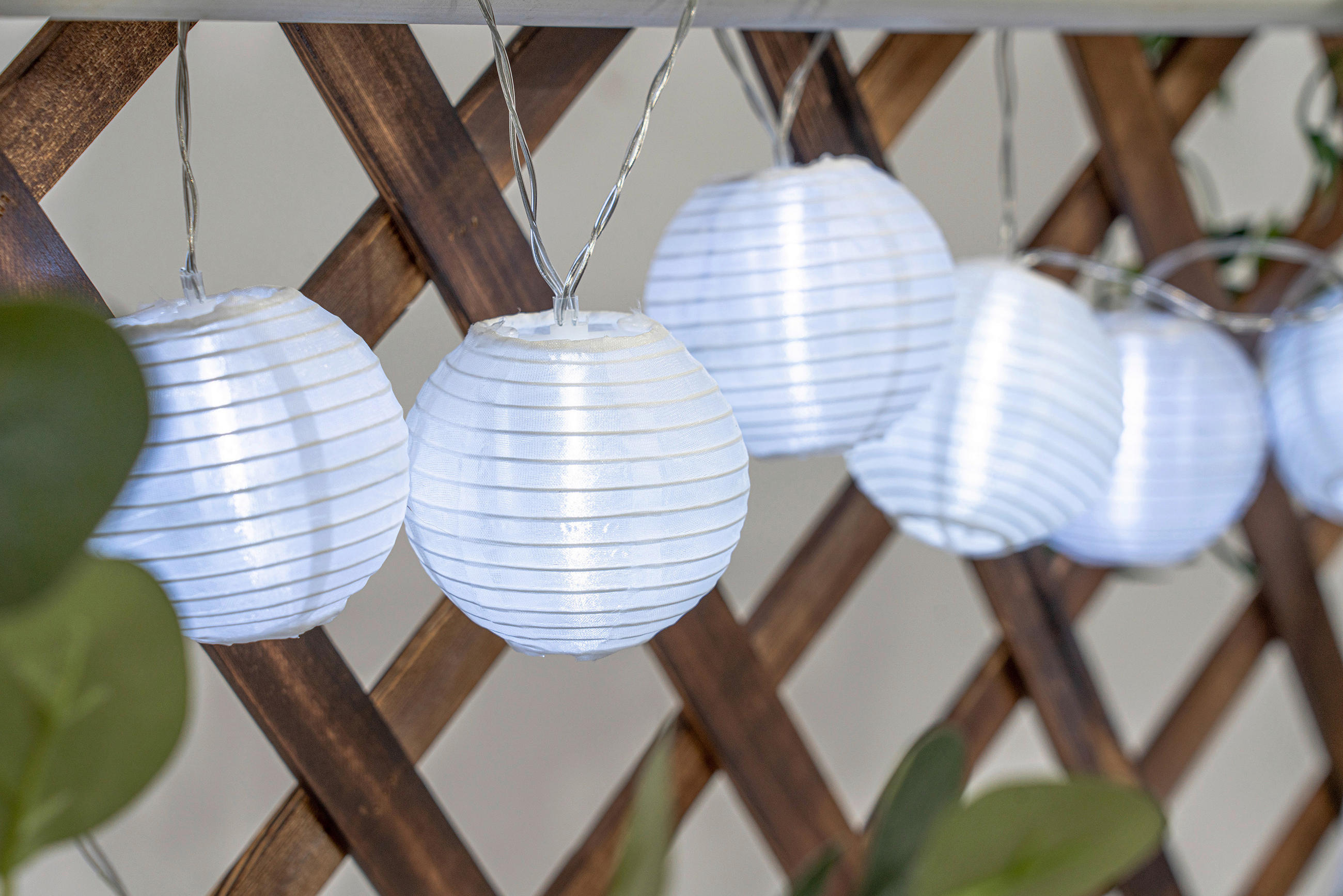 SOLARLEUCHTE Elke 7,5/24 cm   - Schwarz/Weiß, Basics, Kunststoff (7,5/24cm) - Ambia Garden