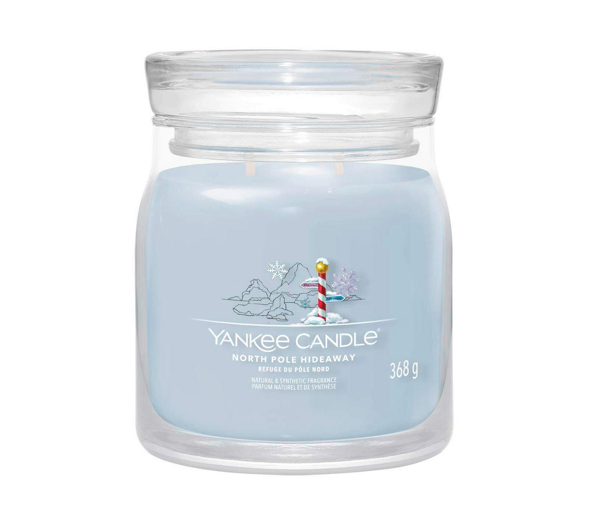 DIŠEČA SVEČA - pastelno modra, Basics, steklo (9.3/11.4/9.3cm) - Yankee Candle