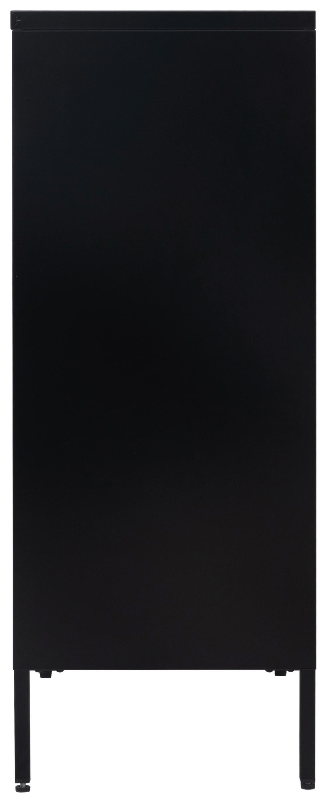 KOMMODE  in 80/101,5/40 cm  - Silberfarben/Schwarz, Design, Metall (80/101,5/40cm) - MID.YOU