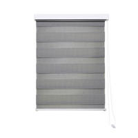 DOPPELROLLO  halbtransparent  90/160 cm    - Transparent/Grau, Basics, Textil (90/160cm) - Boxxx