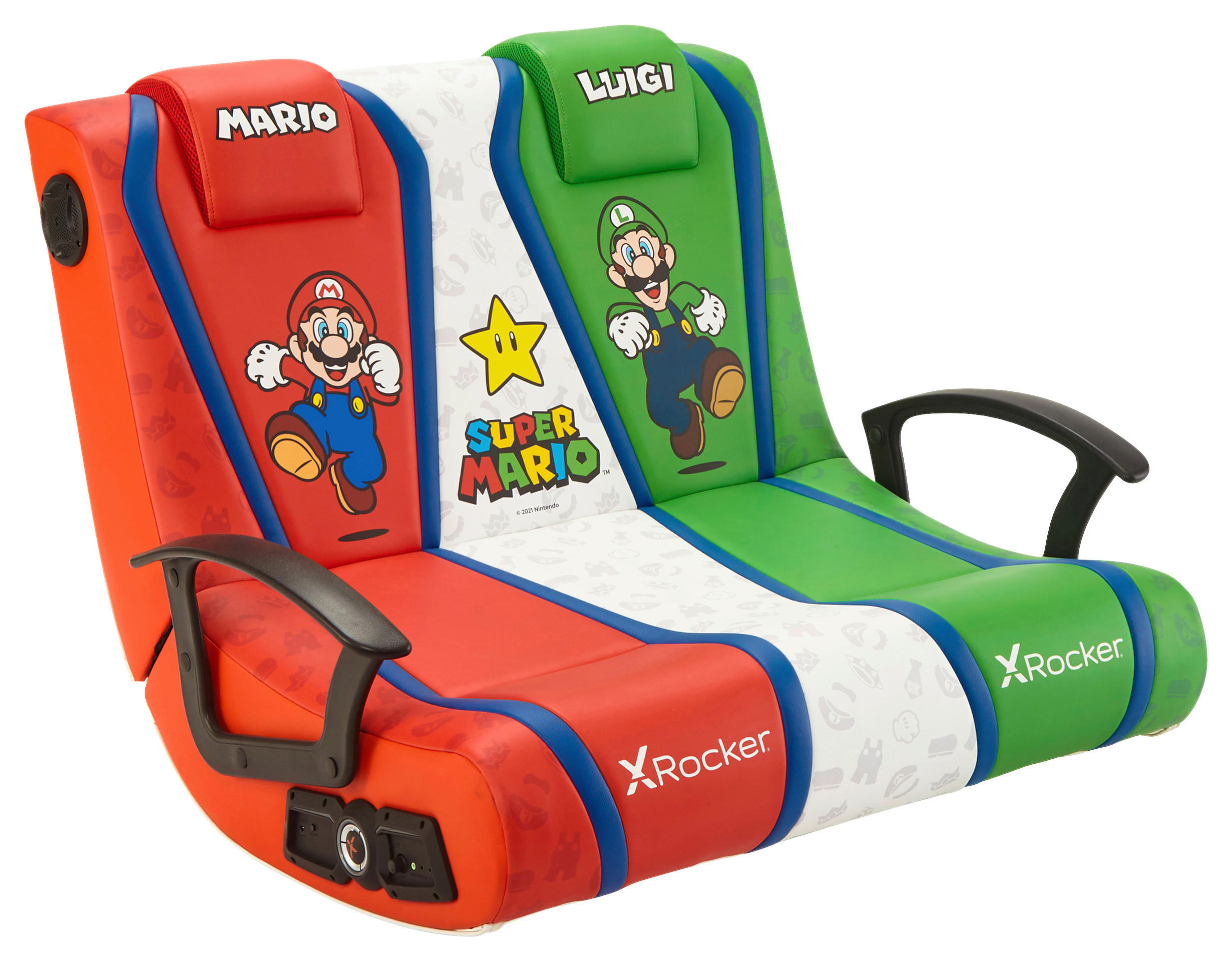 X Rocker HERNÉ KRESLO, kožený vzhľad, viacfarebná