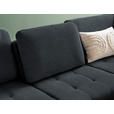 ECKSOFA in Struktur Anthrazit  - Anthrazit/Schwarz, Natur, Textil/Metall (288/233cm) - Valnatura