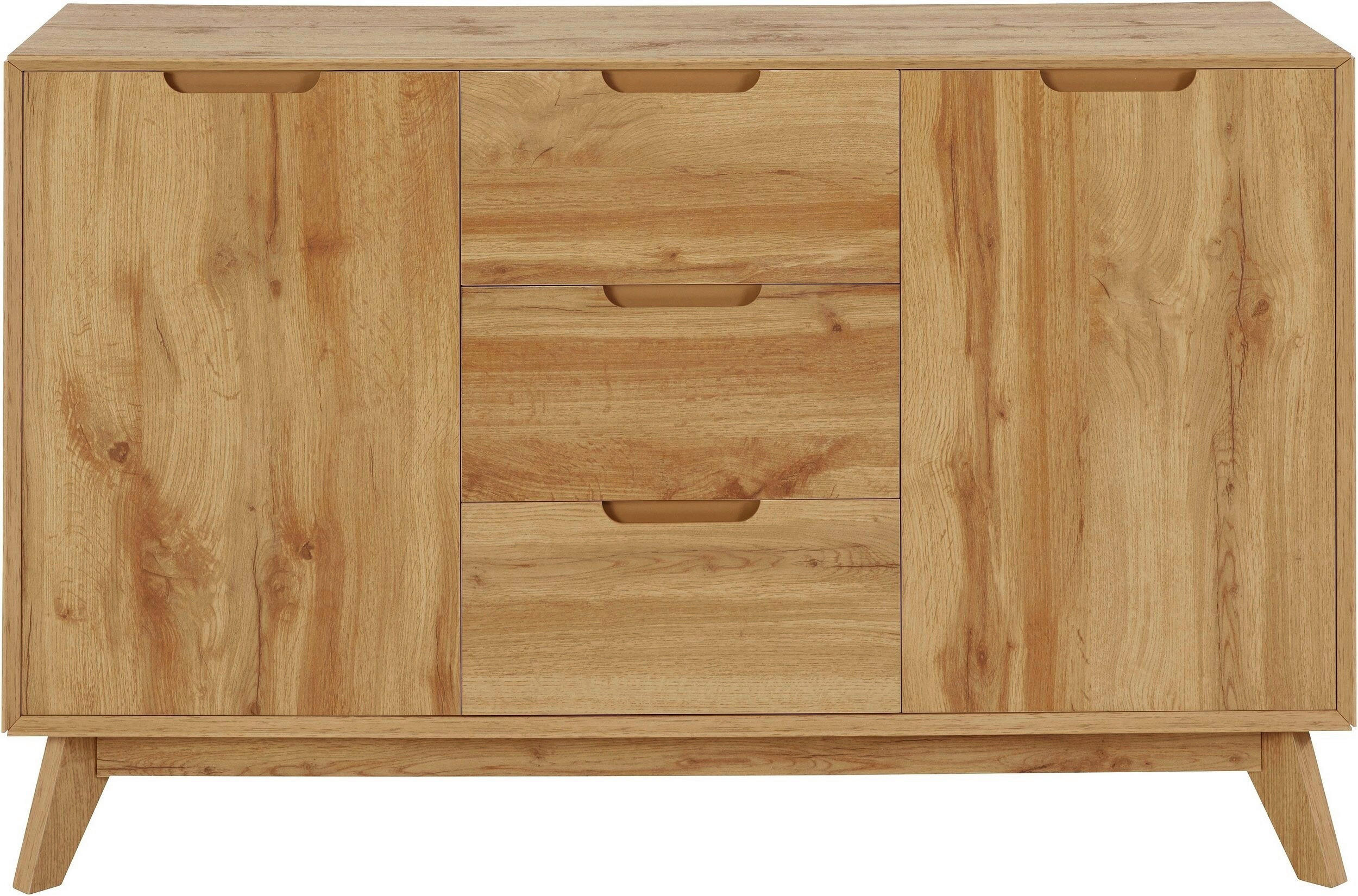 SIDEBOARD ESSEN 120/75/40 cm 3 Schublade(n)  - Eiche Wotan, Design, Holzwerkstoff (120/75/40cm) - Livetastic