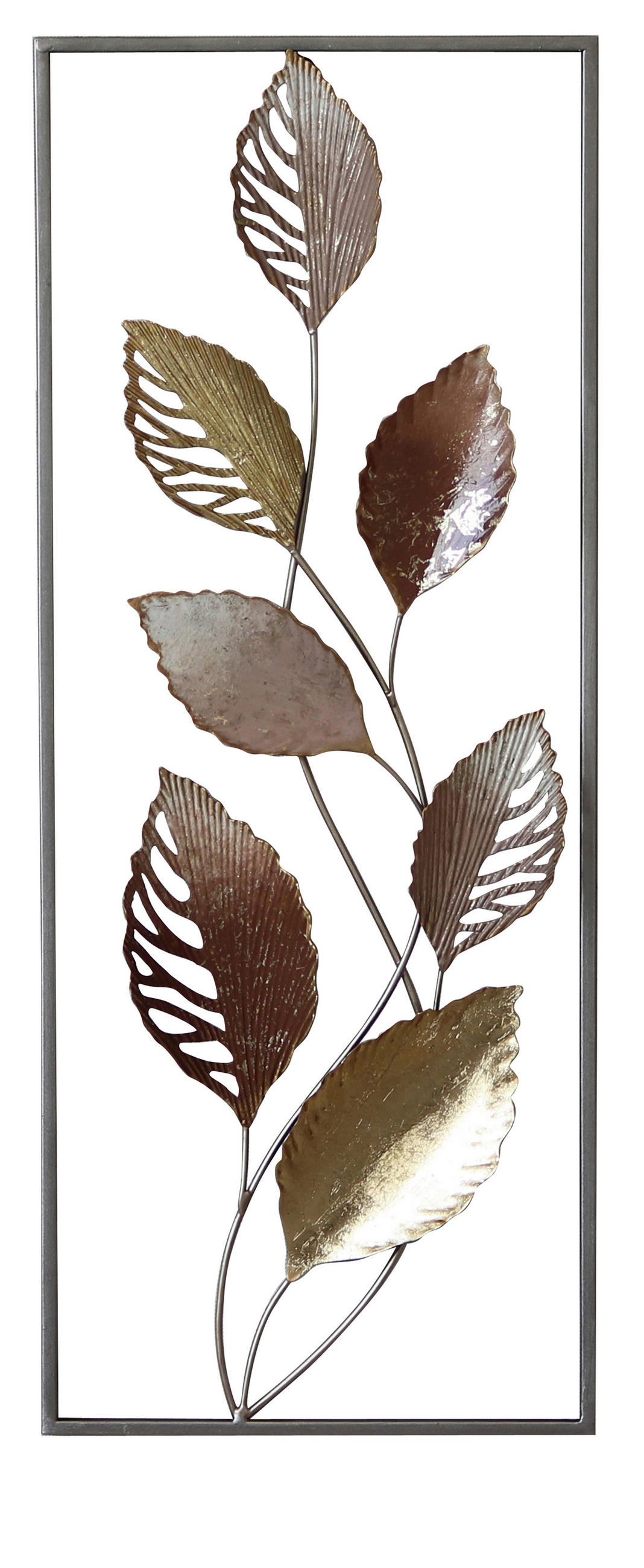 FALI DEKORÁCIÓ - barna/arany, Natur, fém (28,6/74,3cm) - Ambia Home