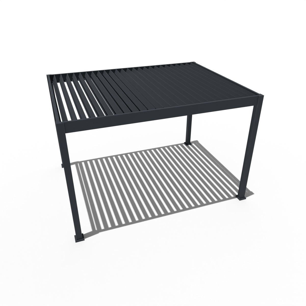 PERGOLA - Anthrazit, Basics, Metall (400/255/300cm) - Gardenson