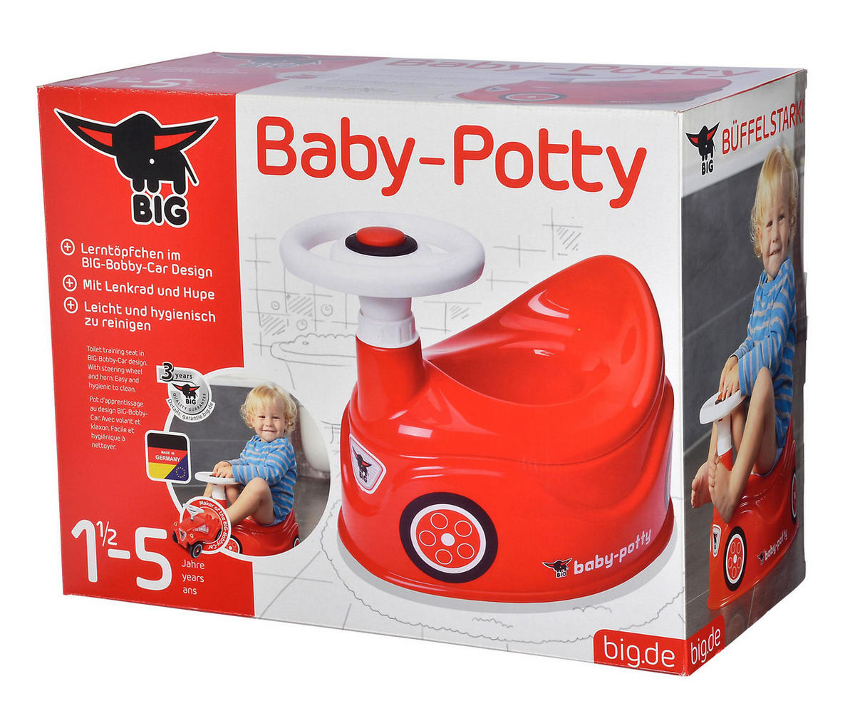 TÖPFCHEN BIG Baby Potty  - Rot, Basics, Kunststoff (43/31/28cm) - BIG