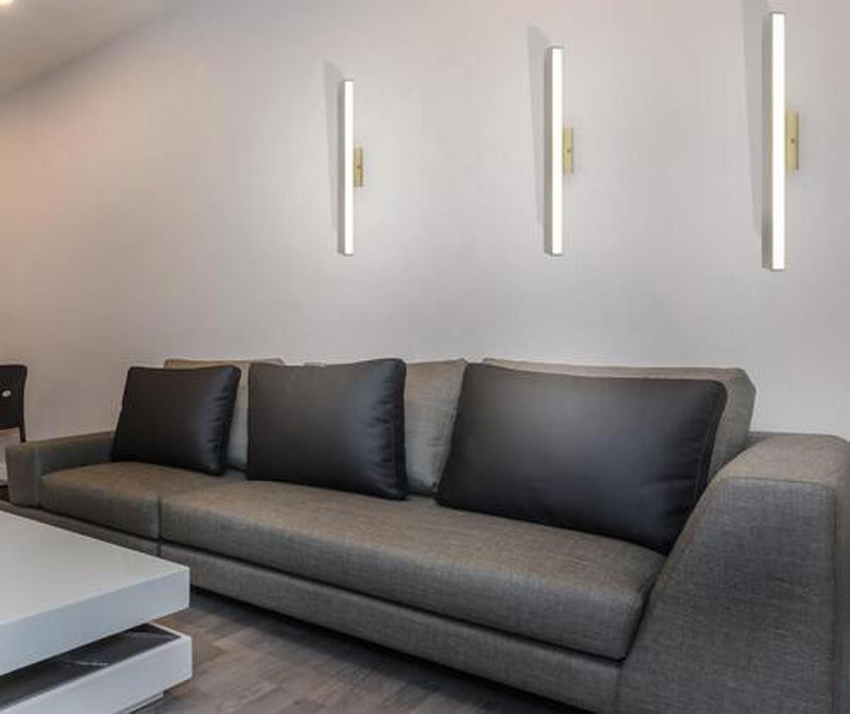 LED-WANDLEUCHTE 60/7/5 cm   - Chromfarben/Alufarben, Design, Kunststoff/Metall (60/7/5cm) - Näve
