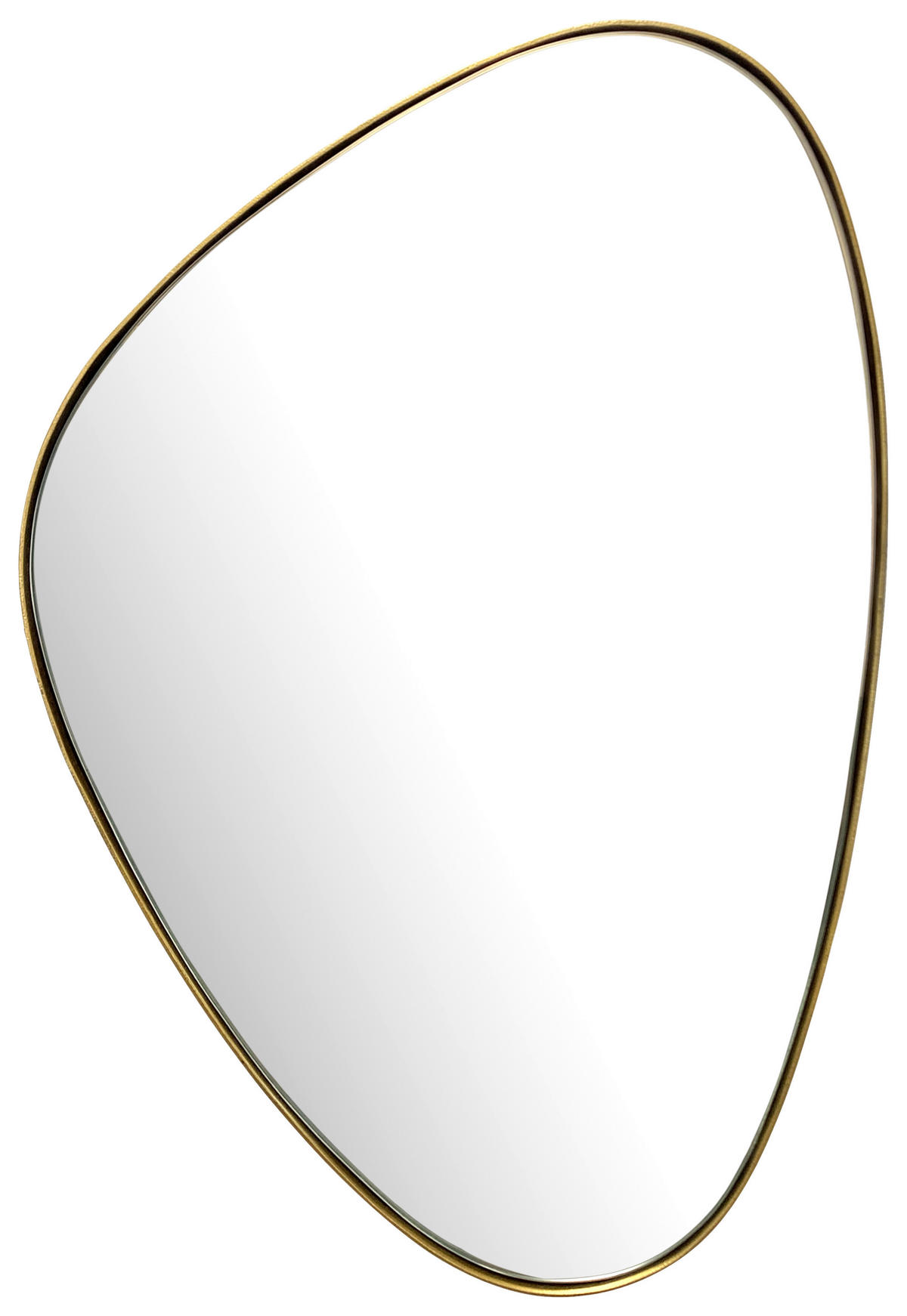 WANDSPIEGEL 46/70/2,5 cm    in Freiform  - Goldfarben, Design, Glas/Metall (46/70/2,5cm) - MID.YOU