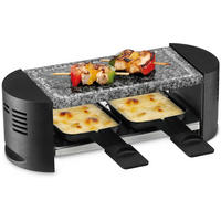 RACLETTE-GRILL  - Schwarz, Konventionell, Stein (31.10/10.50/10.20cm) - Trisa Electronics