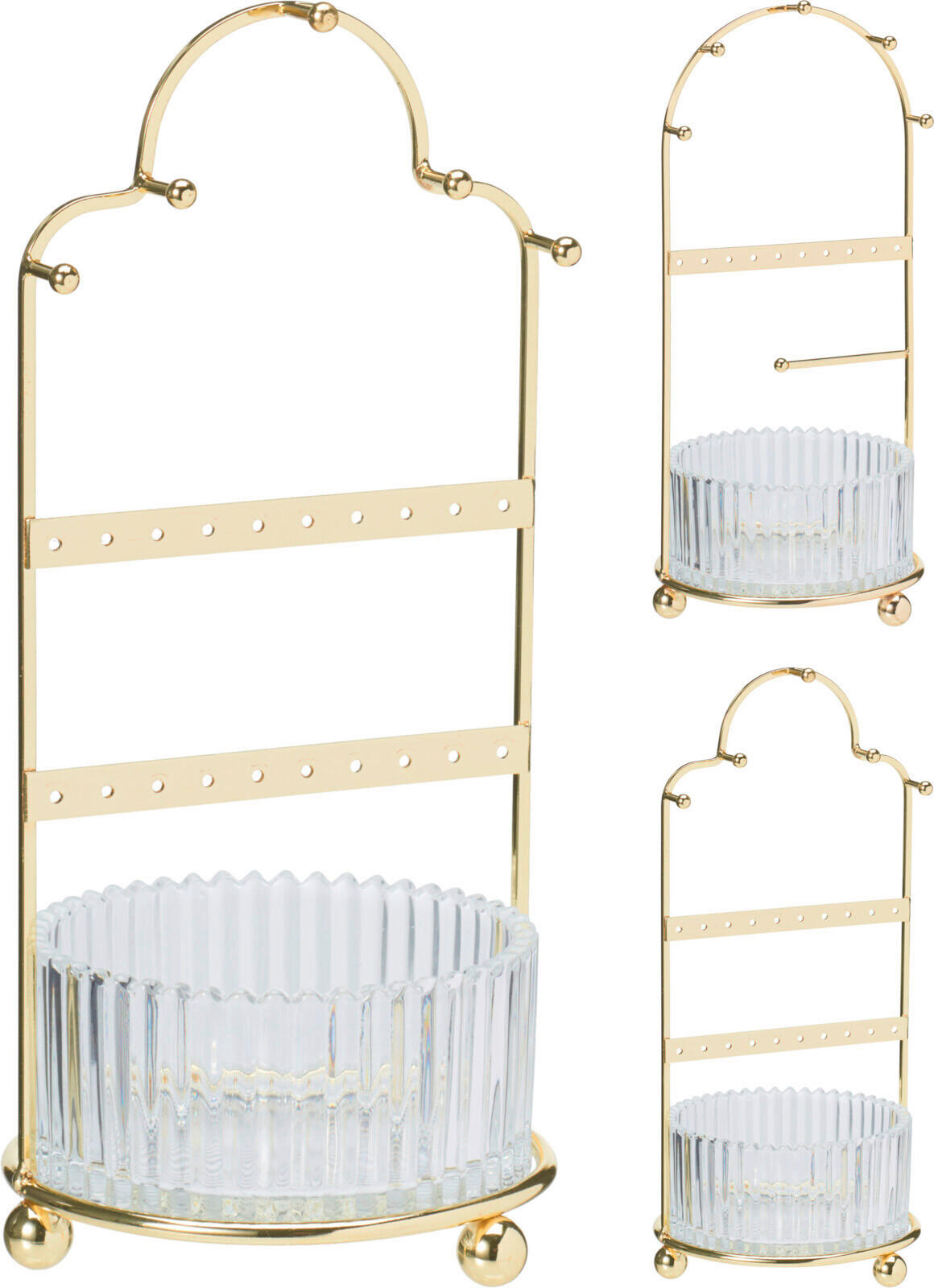 DÍSZLÁDIKA  - aranyszínű, Basics, fém (25cm)