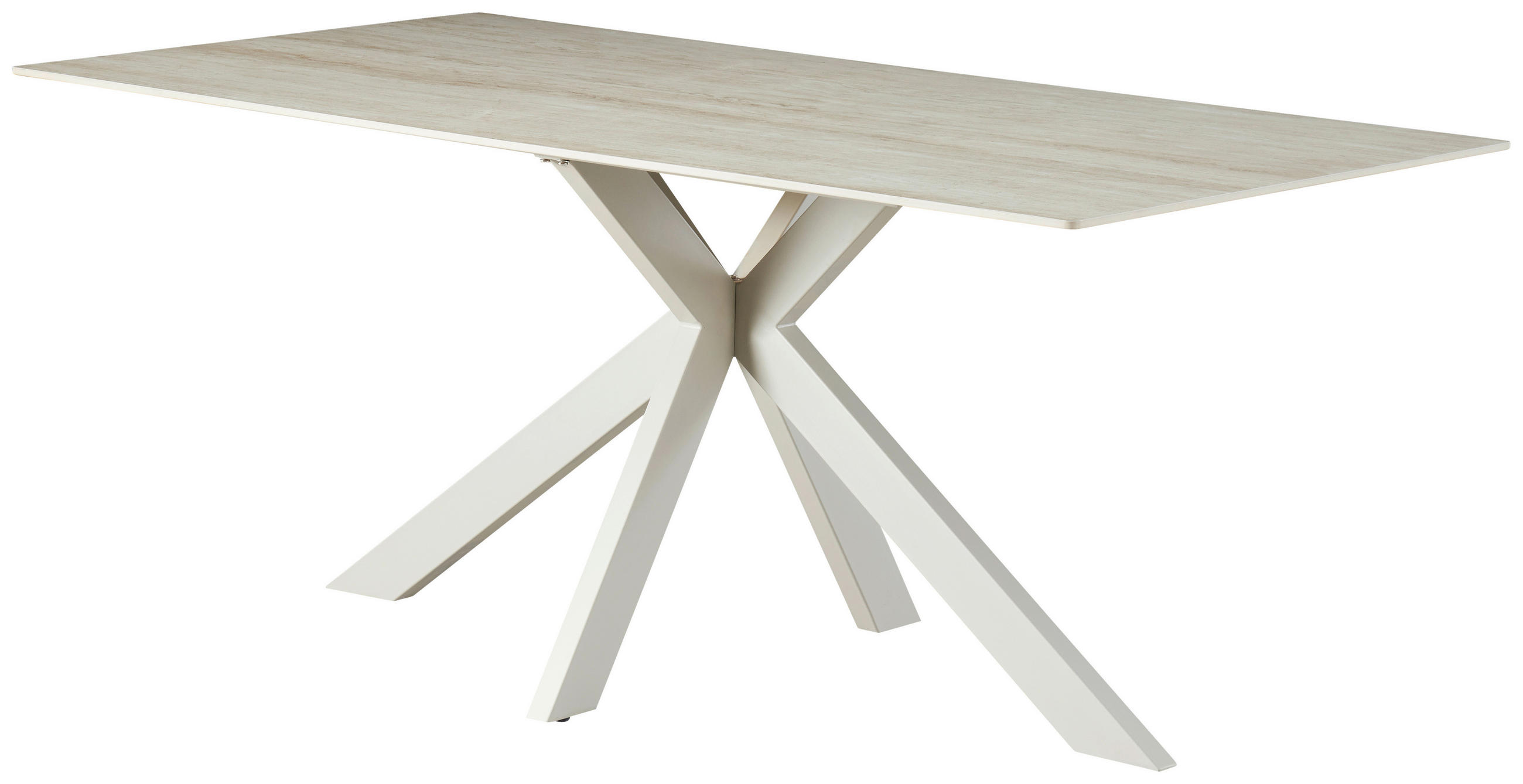 ESSTISCH in Metall, Keramik  - Beige, KONVENTIONELL, Keramik/Metall (180/76/90cm) - MID.YOU