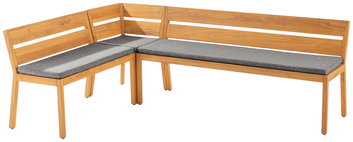 SITZBANKELEMENT 105/85/58 cm  in Teakfarben  - Teakfarben, Design, Holz (105/85/58cm) - Niehoff Garden