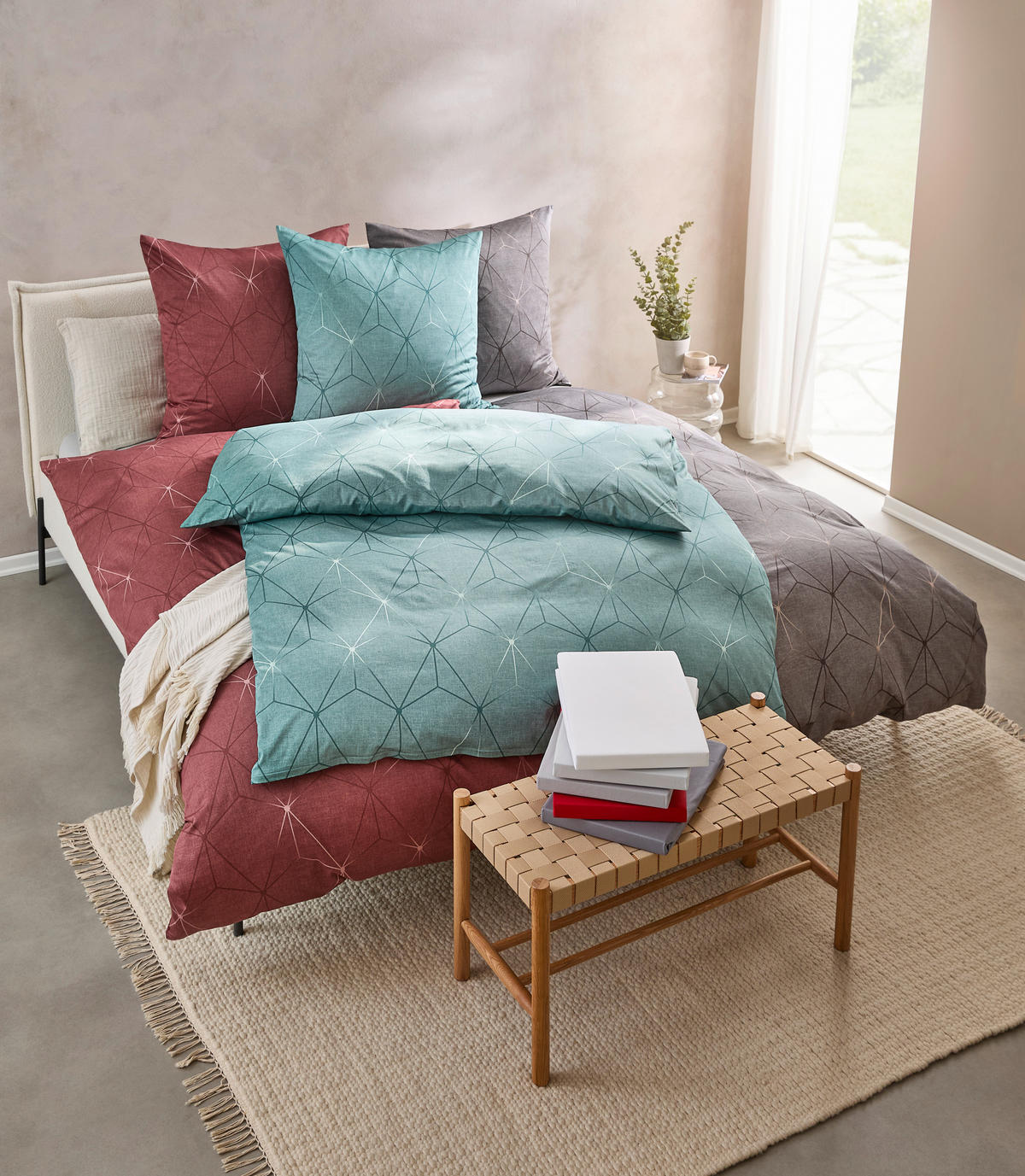 BETTWÄSCHE ATELIER Makosatin 135/200 cm  - Taupe, Design, Textil (135/200cm) - Estella
