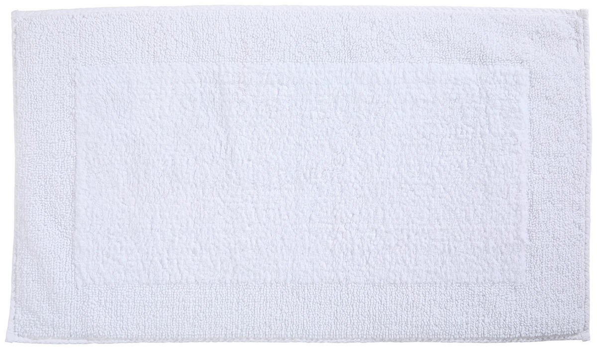 BADEMATTE Weiß 60/100 cm  - Weiß, Textil (60/100cm) - Dieter Knoll