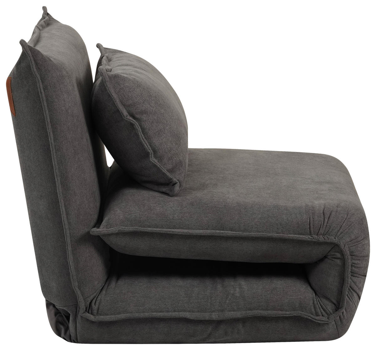 SCHLAFSESSEL Webstoff Dunkelgrau    - Dunkelgrau, Design, Textil/Metall (83/70/85cm) - Livetastic