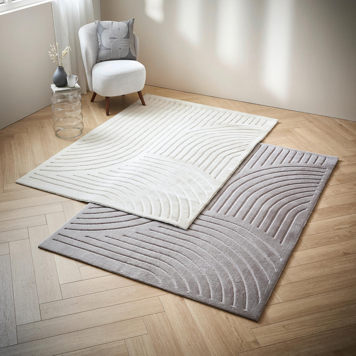 KOBEREC S VYSOKÝM VLASEM, 130/190 cm, béžová - béžová, Design, textil/plast (130/190cm) - Novel