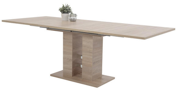 ESSTISCH Sonoma Eiche rechteckig ausziehbar - Eichefarben/Sonoma Eiche, MODERN, Holzwerkstoff (140-220/90/76cm) - Carryhome