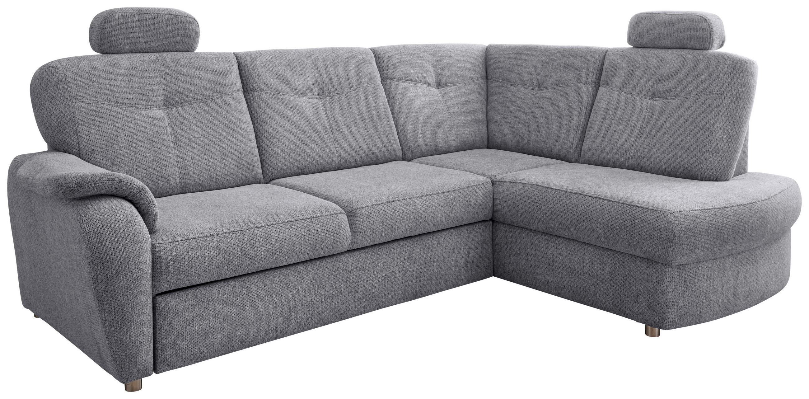 Thumbnail - Livetastic Eckschlafsofa, Silber, Textil, 4,5-Sitzer, 264x180 cm, Liegefunktion, seitenverkehrt erhältlich, Schlafen auf...