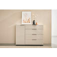 SIDEBOARD  135/99/42 cm 4 Schublade(n)  - Kaschmir/Schwarz, Design, Glas/Holzwerkstoff (135/99/42cm) - Novel