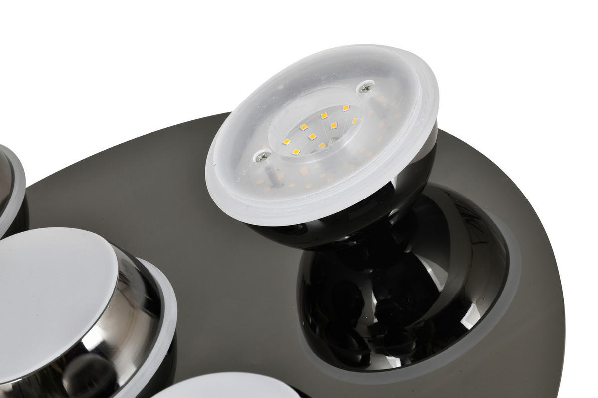 LED-DECKENLEUCHTE Biarritz 40/40/14 cm  - Sandfarben, Design, Kunststoff/Metall (40/40/14cm)