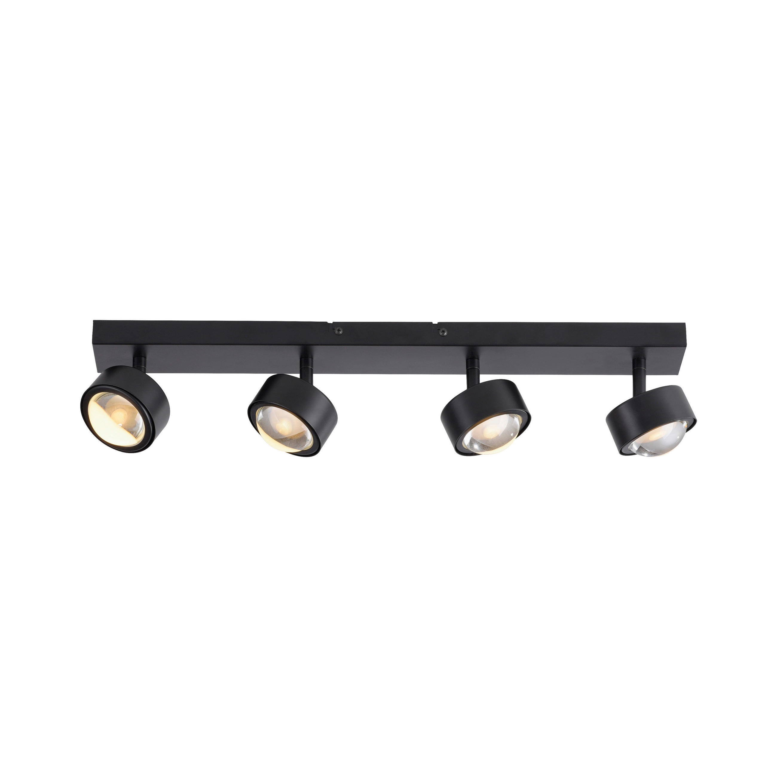 LED-DECKENLEUCHTE SW KULU 60/12,5/12,5 cm   - Schwarz, Design, Kunststoff/Metall (60/12,5/12,5cm) - Schöner Wohnen
