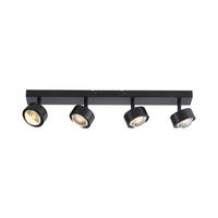 LED-DECKENLEUCHTE SW KULU 60/12,5/12,5 cm   - Schwarz, Design, Kunststoff/Metall (60/12,5/12,5cm) - Schöner Wohnen