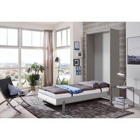 SCHRANKBETT 90/200 cm,  in Sahara, Lattenrost inkl.  - Sahara, KONVENTIONELL, Holz/Metall (90/200cm) - MID.YOU