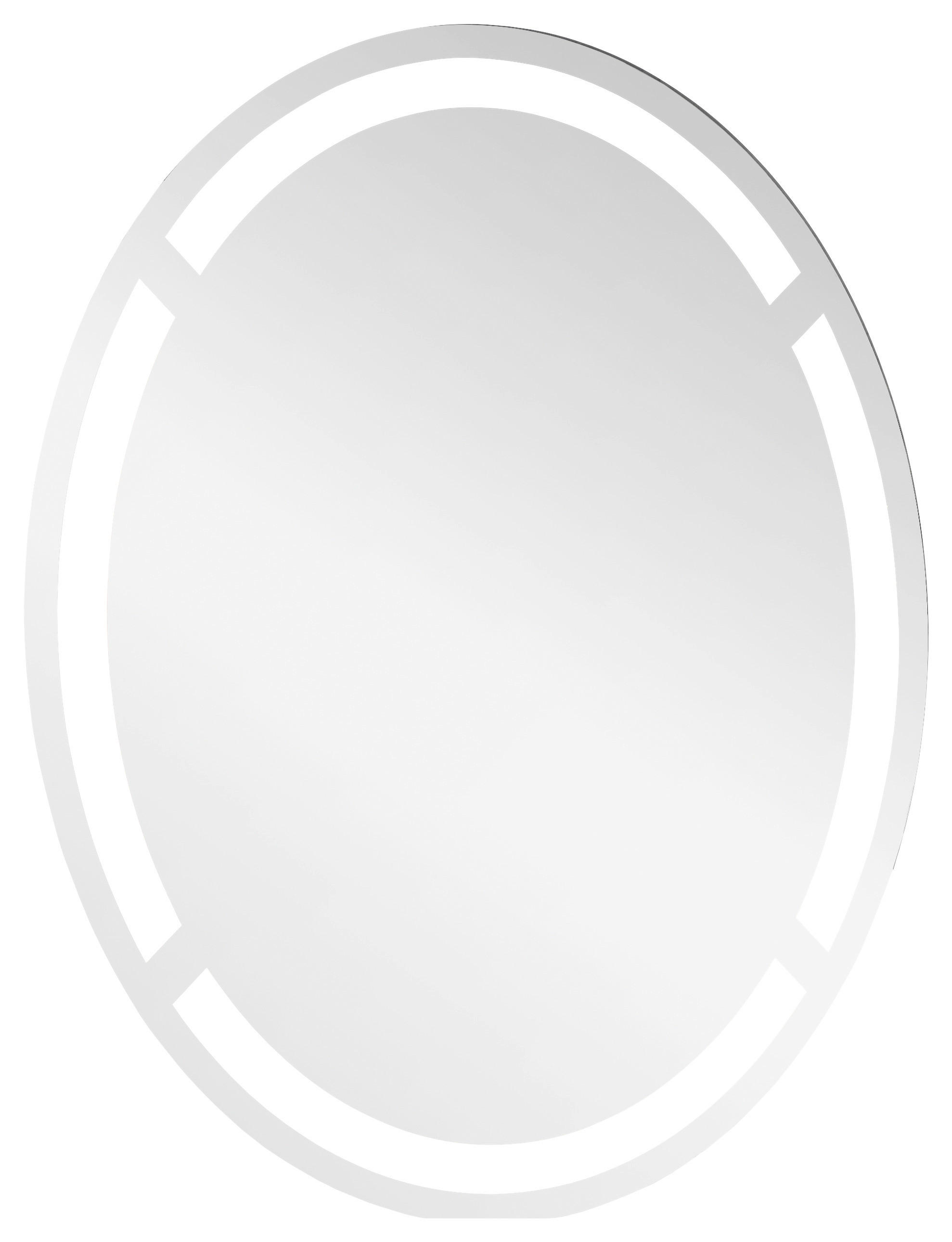 BADEZIMMERSPIEGEL 80/100/3 cm  - Silberfarben, Design, Glas (80/100/3cm) - Novel