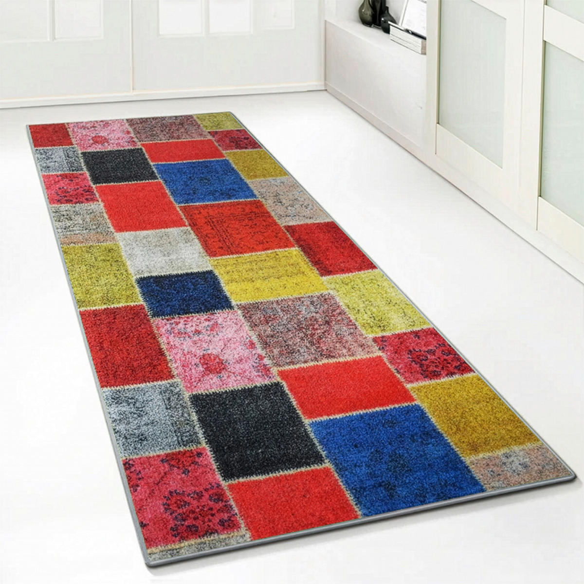 LÄUFER 80/350 cm Multicolor  - Multicolor, Design, Kunststoff/Textil (80/350cm) - Novel