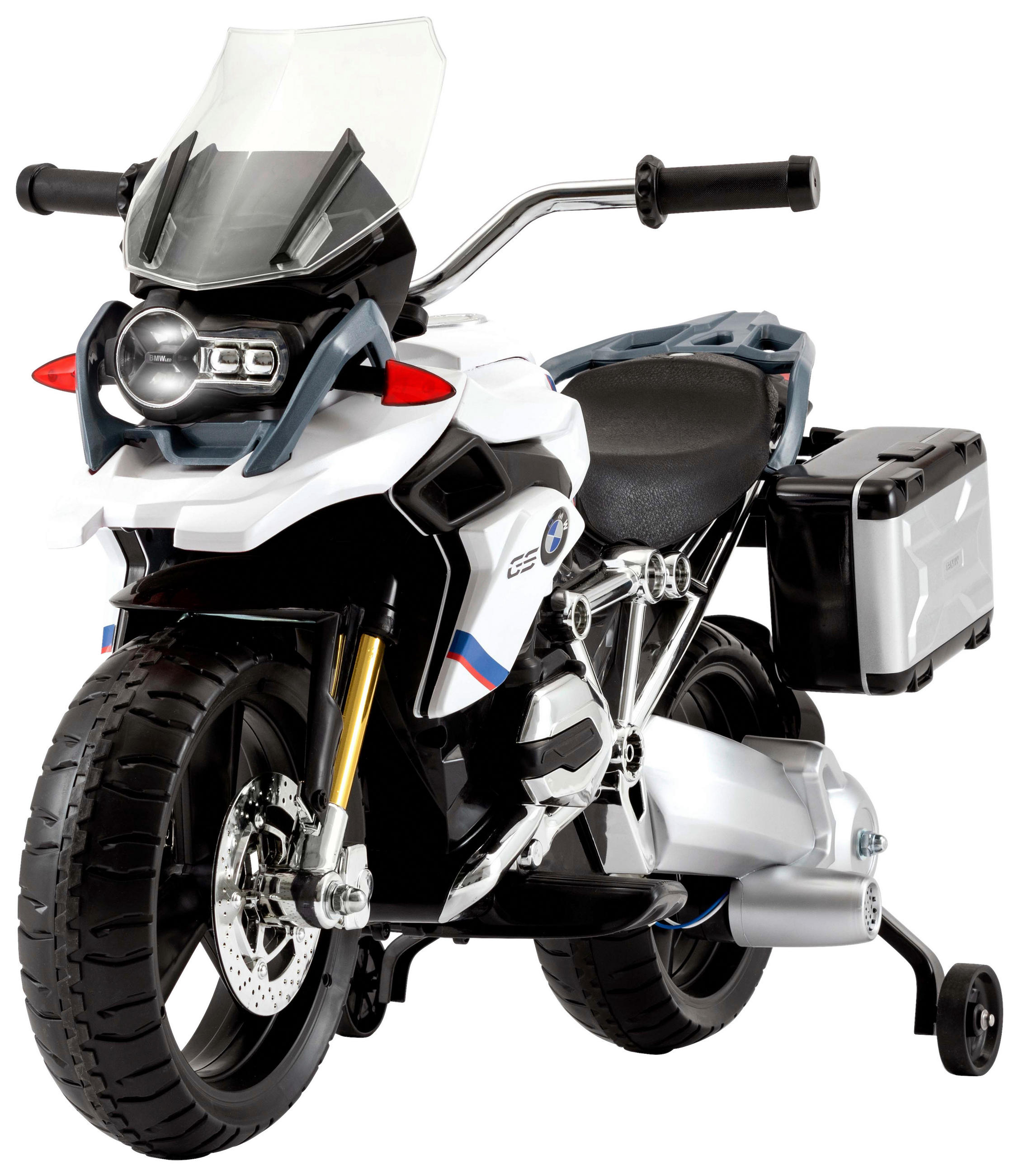 ELEKTRO-KINDERMOTORRAD  - Weiß, Basics, Kunststoff/Metall (104/58/69cm)