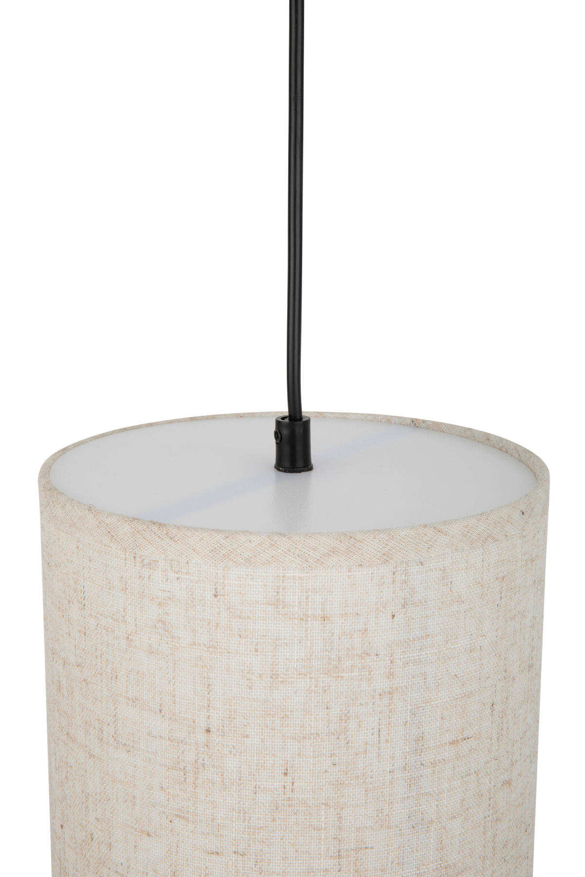 HÄNGELEUCHTE 18/120 cm   - Beige, Design, Kunststoff/Textil (18/120cm) - Collet's Monde