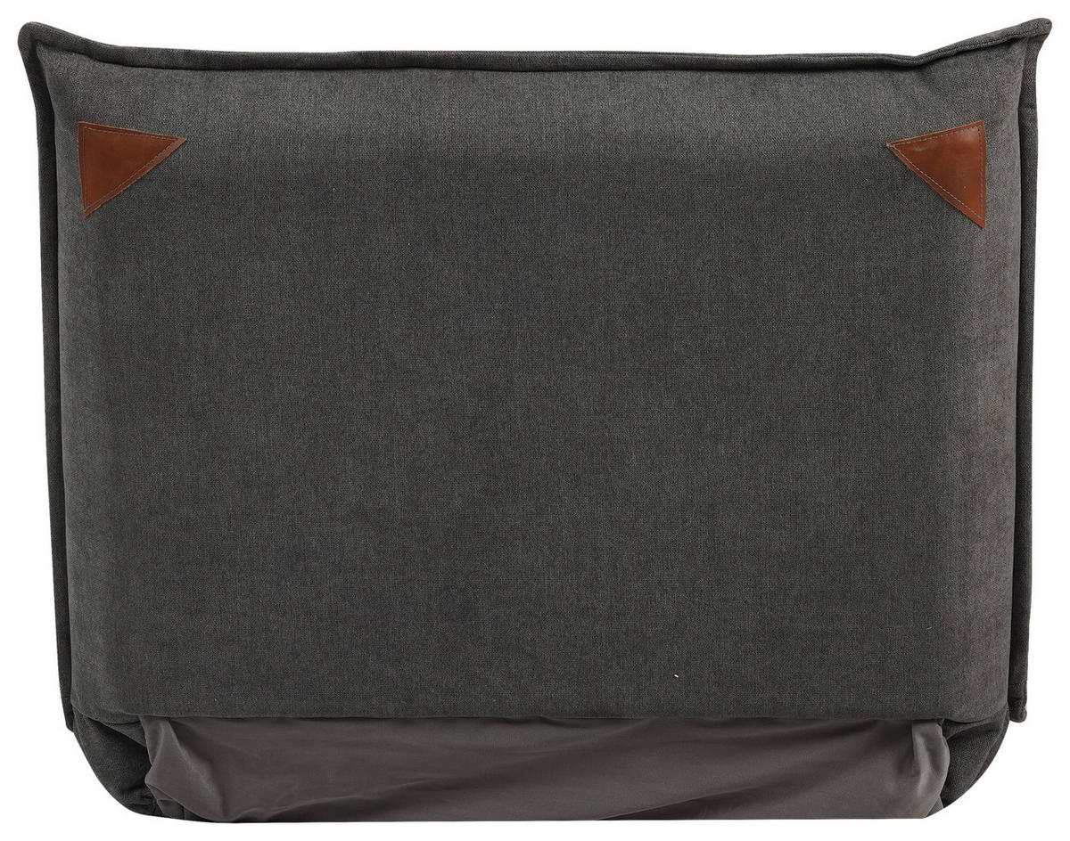 SCHLAFSESSEL Webstoff Dunkelgrau    - Dunkelgrau, Design, Textil/Metall (83/70/85cm) - Livetastic