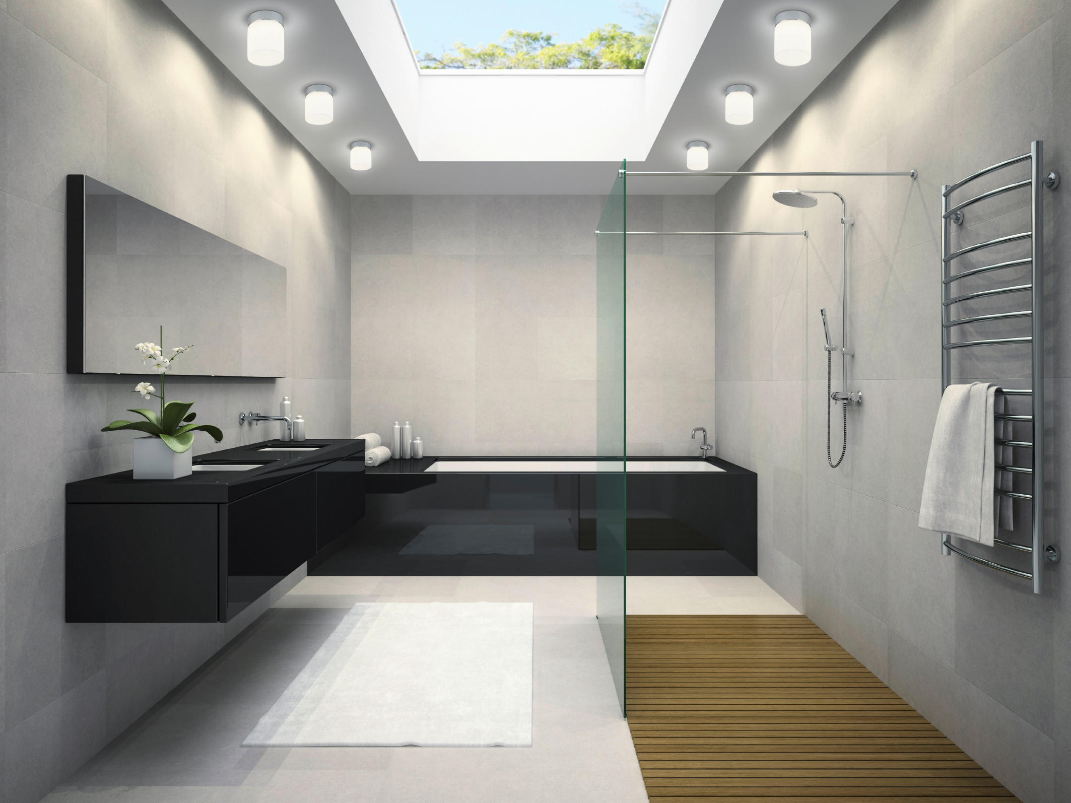 LED-DECKENLEUCHTE 10/12,5 cm   - Chromfarben, Design, Metall (10/12,5cm) - Helestra