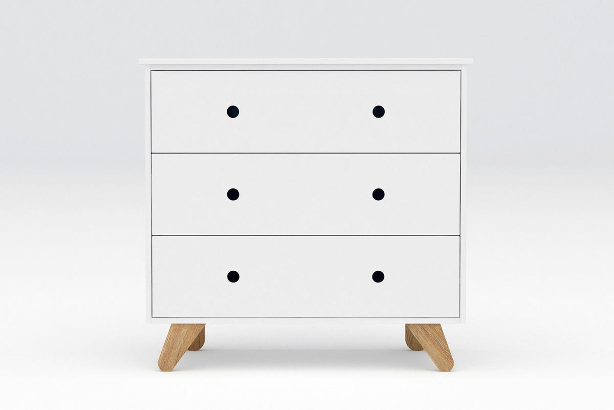 KOMMODE  in 95/90/50 cm  - Weiß/Naturfarben, Design, Holz/Holzwerkstoff (95/90/50cm) - Livetastic