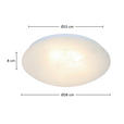 LED-DECKENLEUCHTE 26/8 cm   - Alabasterfarben/Weiß, Basics, Kunststoff/Metall (26/8cm) - Boxxx